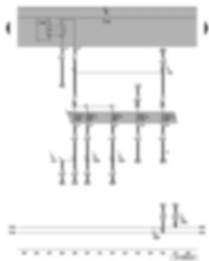 Wiring Diagram  SEAT LEON 2006 - Onboard supply control unit - terminal 15 voltage supply relay 2