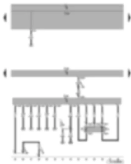 Wiring Diagram  SEAT LEON 2006 - Fuel pump - fuel gauge sender - fuel pump control unit - Motronic control unit