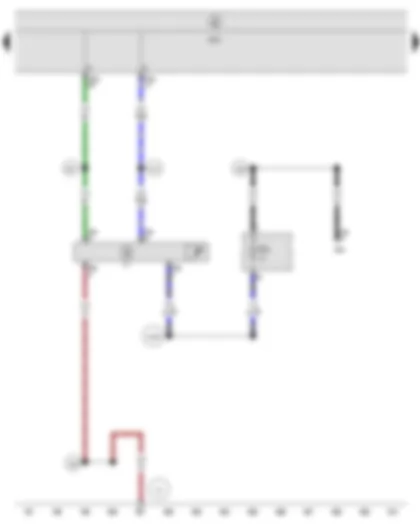 Wiring Diagram  SEAT LEON 2009 - Onboard supply control unit - Automatic anti-dazzle interior mirror