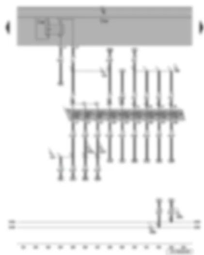 Wiring Diagram  SEAT LEON 2006 - Onboard supply control unit - terminal 15 voltage supply relay 2