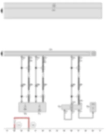 Wiring Diagram  SEAT LEON 2009 - Control unit with display for radio and navigation - Aerial - Aerial amplifier - GPS aerial - Radio aerial 2