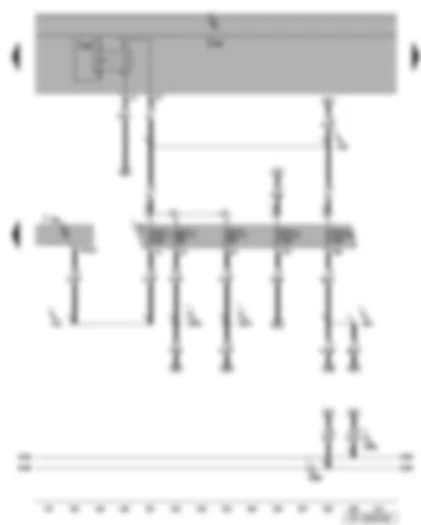 Wiring Diagram  SEAT LEON 2006 - Diesel direct injection system control unit - terminal 15 voltage supply relay 2