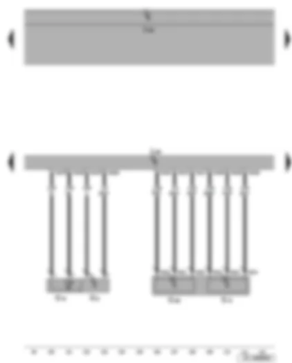 Wiring Diagram  SEAT LEON 2006 - Accelerator position sender - charge air pressure sender - intake air temperature sender - diesel direct injection system control unit