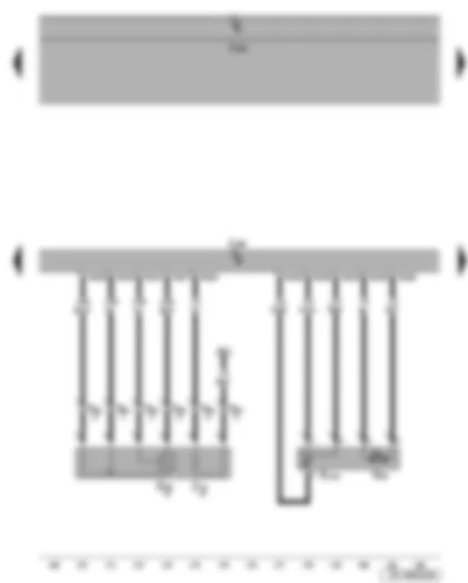 Wiring Diagram  SEAT LEON 2006 - Exhaust gas recirculation potentiometer - lambda probe - diesel direct injection system control unit - exhaust gas recirculation valve