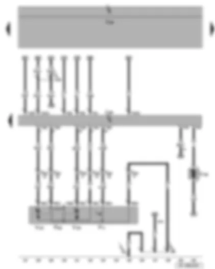 Wiring Diagram  SEAT LEON 2006 - Rear right central locking lock unit - tank filler flap locking motor - convenience system central control unit