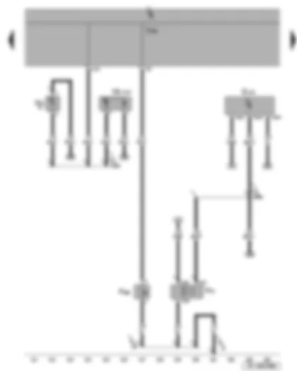 Wiring Diagram  SEAT LEON 2006 - Alarm horn - bonnet contact switch - luggage compartment light - interior monitoring sensor