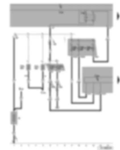 Wiring Diagram  SEAT LEON 2013 - ABS control unit with EDL/ESP - battery - terminal 15 voltage supply relay 2 - fuses - onboard supply control unit