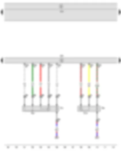 Wiring Diagram  SEAT LEON 2010 - Lambda probe - Lambda probe after catalytic converter - Engine control unit