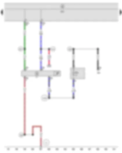 Wiring Diagram  SEAT LEON 2010 - Onboard supply control unit - Automatic anti-dazzle interior mirror