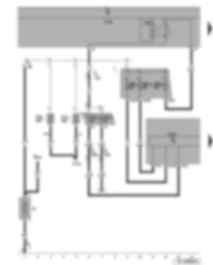 Wiring Diagram  SEAT LEON 2006 - Terminal 15 voltage supply relay 2 - ABS control unit with EDL