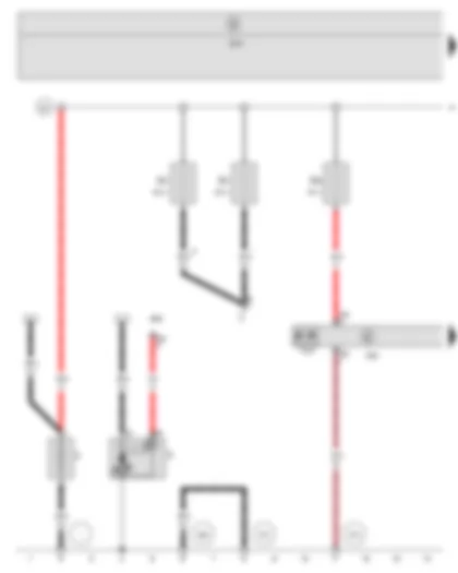 Wiring Diagram  SEAT LEON 2010 - Battery - Starter - Power steering control unit - Onboard supply control unit - Electromechanical power steering motor