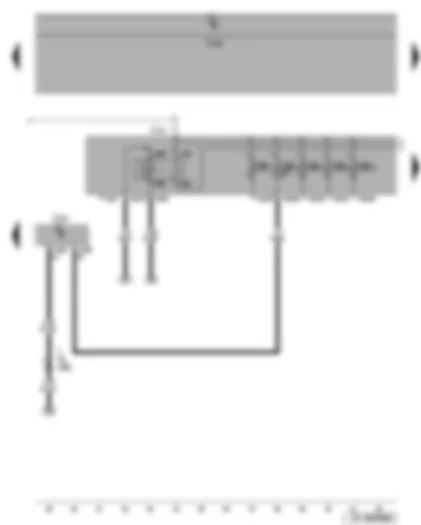 Wiring Diagram  SEAT LEON 2007 - Terminal 30 voltage supply relay - steering column electronics control unit