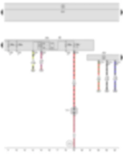 Wiring Diagram  SEAT LEON 2010 - Secondary air pump relay - Engine control unit - Fuse holder B - Secondary air pump motor