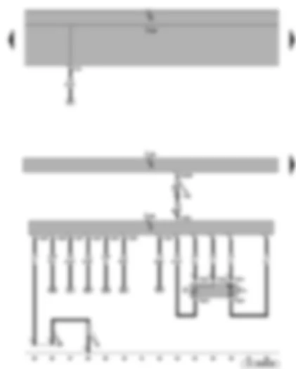 Wiring Diagram  SEAT LEON 2009 - Fuel pump - fuel gauge sender - fuel pump control unit - Motronic control unit