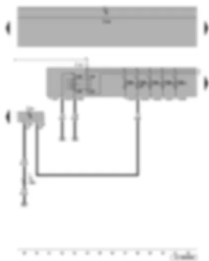 Wiring Diagram  SEAT LEON 2007 - Motronic current supply relay - steering column electronics control unit