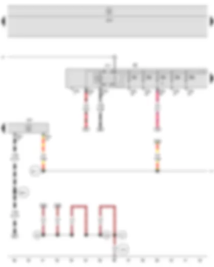 Wiring Diagram  SEAT LEON 2010 - Terminal 30 voltage supply relay - Steering column electronics control unit - Fuse holder B