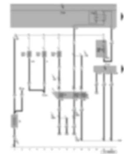 Wiring Diagram  SEAT LEON 2010 - Battery - terminal 15 voltage supply relay 2 - automatic gearbox control unit
