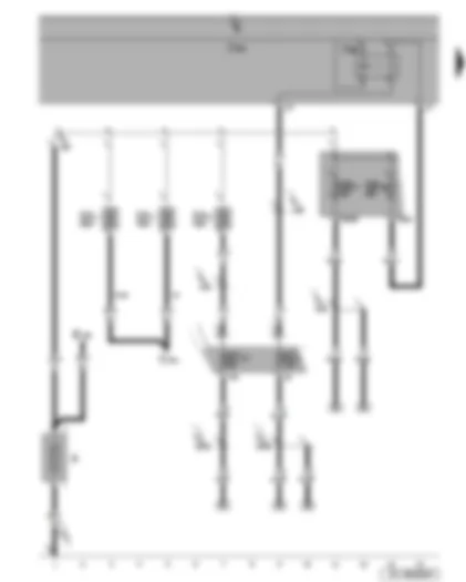 Wiring Diagram  SEAT LEON 2010 - Battery - terminal 15 voltage supply relay 2