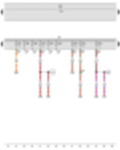 Wiring Diagram  SEAT LEON 2013 - Onboard supply control unit - Fuse holder B