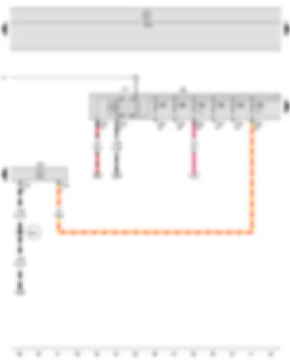 Wiring Diagram  SEAT LEON 2011 - Main relay - Onboard supply control unit - Steering column electronics control unit - Fuse holder B