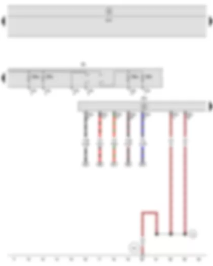 Wiring Diagram  SEAT LEON 2012 - Onboard supply control unit - Engine control unit - Fuse holder B