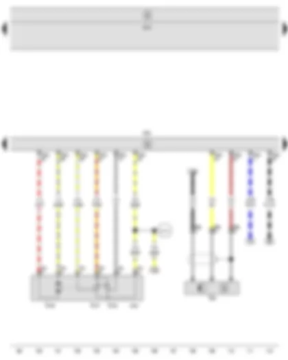 Wiring Diagram  SEAT LEON 2013 - Engine speed sender - Throttle valve module - Onboard supply control unit - Engine control unit