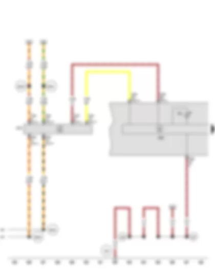 Wiring Diagram  SEAT LEON 2013 - Control unit in dash panel insert - Data bus diagnostic interface