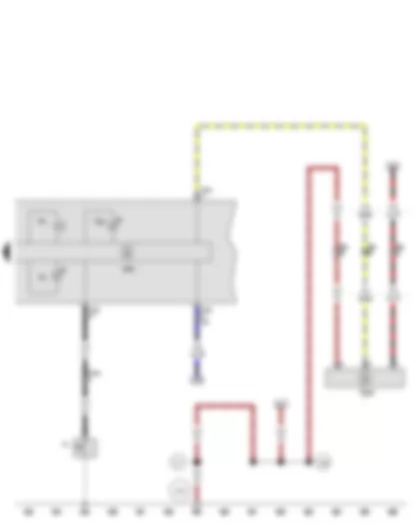 Wiring Diagram  SEAT LEON 2012 - Oil pressure switch - Oil level and oil temperature sender - Buzzer and gong - Control unit in dash panel insert - Oil pressure warning lamp - Oil level warning lamp