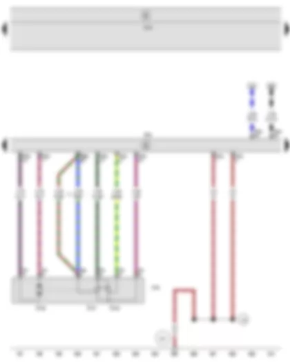 Wiring Diagram  SEAT LEON 2013 - Throttle valve module - Onboard supply control unit - Engine control unit