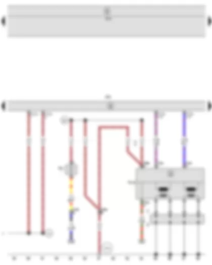 Wiring Diagram  SEAT LEON 2011 - Onboard supply control unit - Engine control unit - Intake manifold preheating heater element - Ignition transformer - Spark plug connector - Spark plugs