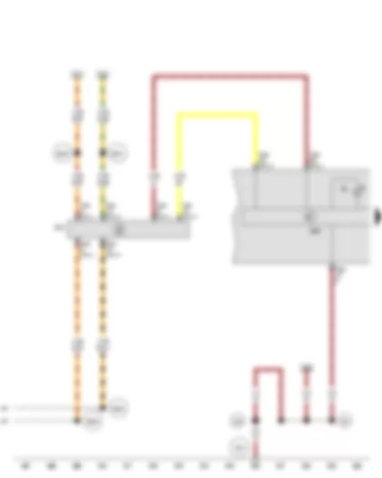 Wiring Diagram  SEAT LEON 2012 - Control unit in dash panel insert - Data bus diagnostic interface