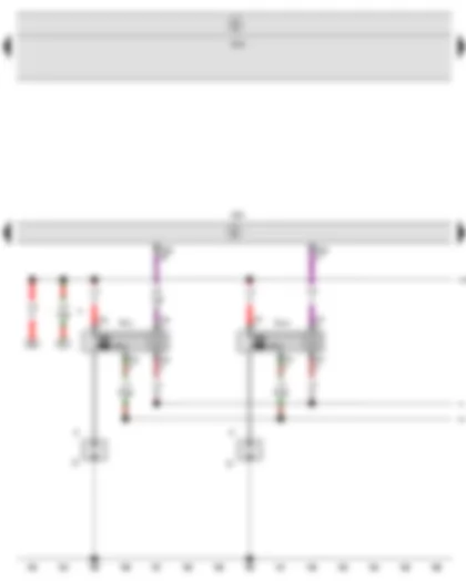 Wiring Diagram  SEAT LEON 2011 - Engine control unit - Ignition coil 1 with output stage - Ignition coil 2 with output stage - Spark plug connector - Spark plugs