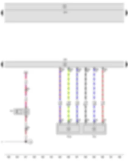 Wiring Diagram  SEAT LEON 2013 - Accelerator position sender - Engine control unit - Continued coolant circulation pump