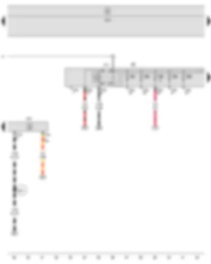 Wiring Diagram  SEAT LEON 2011 - Terminal 30 voltage supply relay - Steering column electronics control unit - Fuse holder B
