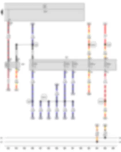 Wiring Diagram  SEAT LEON 2011 - Terminal 15 voltage supply relay 2 - Fuse holder C