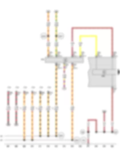 Wiring Diagram  SEAT LEON 2011 - Control unit in dash panel insert - Data bus diagnostic interface
