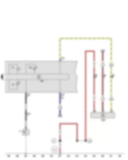 Wiring Diagram  SEAT LEON 2011 - Oil pressure switch - Oil level and oil temperature sender - Buzzer and gong - Control unit in dash panel insert - Oil pressure warning lamp - Oil level warning lamp