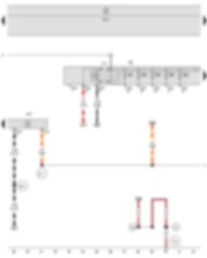 Wiring Diagram  SEAT LEON 2011 - Terminal 30 voltage supply relay - Steering column electronics control unit - Fuse holder B