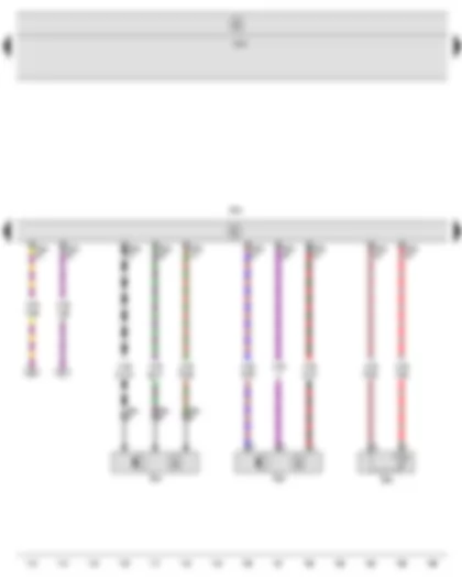 Wiring Diagram  SEAT LEON 2011 - Engine speed sender - Hall sender - Coolant temperature sender - Engine control unit