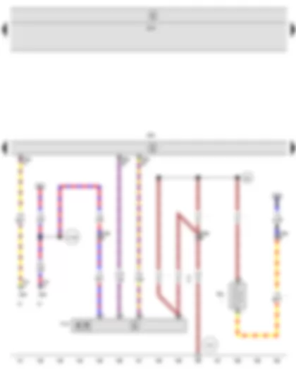 Wiring Diagram  SEAT LEON 2012 - Engine control unit - Intake manifold preheating heater element - Intake manifold flap motor