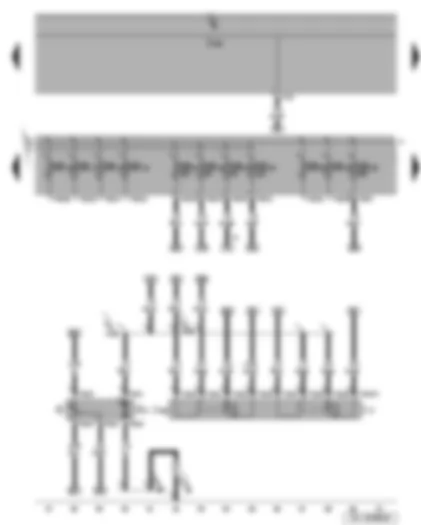 Wiring Diagram  SEAT LEON 2011 - Fuel pump - fuel pump relay - current supply relay for Simos control unit - fuel gauge sender