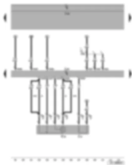 Wiring Diagram  SEAT LEON 2008 - Lambda probe - Motronic control unit