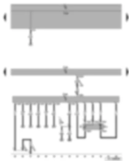 Wiring Diagram  SEAT LEON 2008 - Fuel pump - fuel gauge sender - fuel pump control unit - Motronic control unit