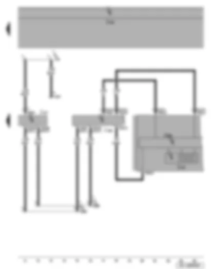 Wiring Diagram  SEAT LEON 2009 - Multifunction display - data bus diagnostic interface - automatic gearbox control unit