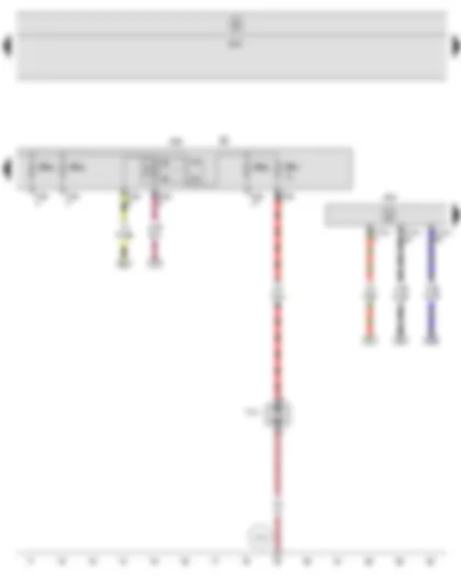 Wiring Diagram  SEAT LEON 2011 - Secondary air pump relay - Engine control unit - Fuse holder B - Secondary air pump motor