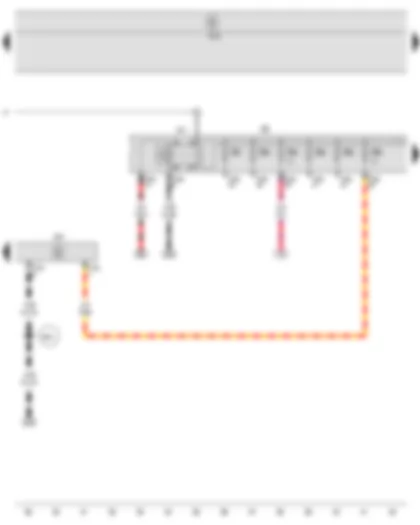 Wiring Diagram  SEAT LEON 2012 - Main relay - Onboard supply control unit - Steering column electronics control unit - Fuse holder B