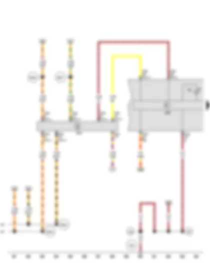 Wiring Diagram  SEAT LEON 2013 - Control unit in dash panel insert - Data bus diagnostic interface