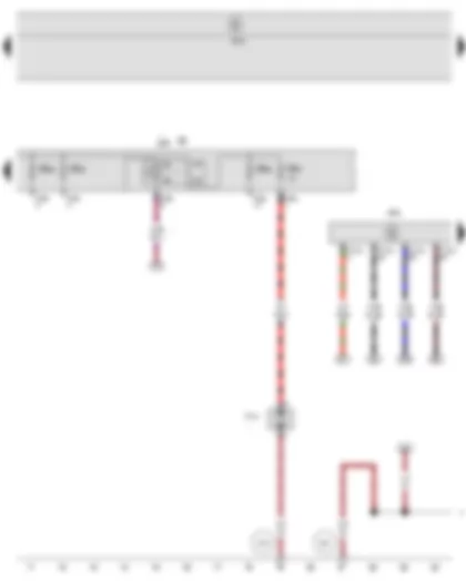 Wiring Diagram  SEAT LEON 2013 - Secondary air pump relay - Onboard supply control unit - Engine control unit - Fuse holder B - Secondary air pump motor