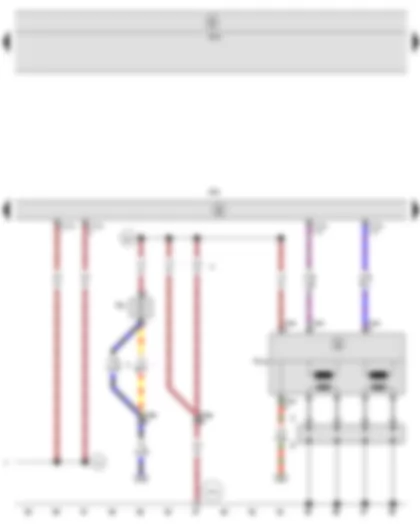 Wiring Diagram  SEAT LEON 2013 - Onboard supply control unit - Engine control unit - Intake manifold preheating heater element - Ignition transformer - Spark plug connector - Spark plugs