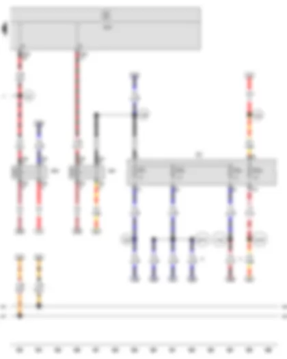 Wiring Diagram  SEAT LEON 2013 - Terminal 15 voltage supply relay 2 - Terminal 50 voltage supply relay - Fuse holder C